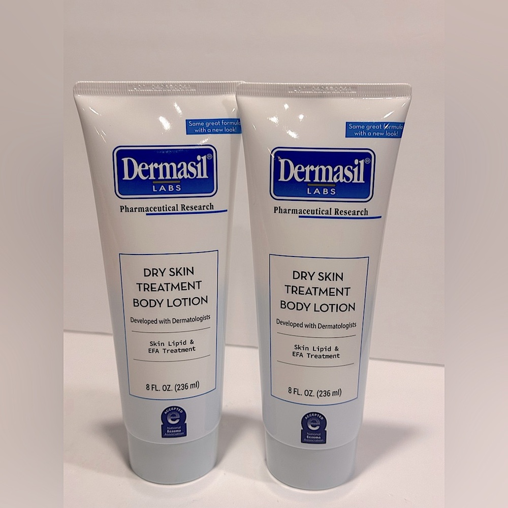 Dermasil Dry Skin Treatment Body Lotion Fragrance-Free (8 Oz) - 2-Pack